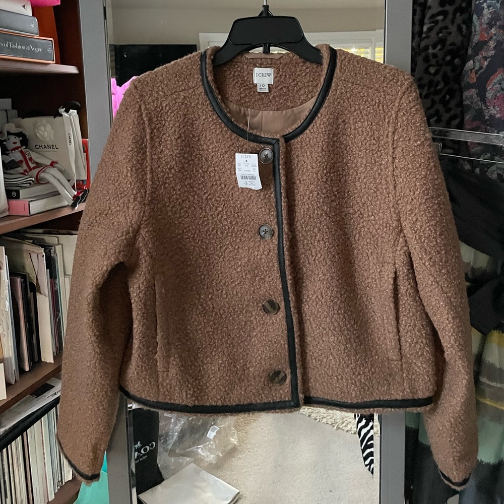 J Crew Sherpa lady jacket NWT